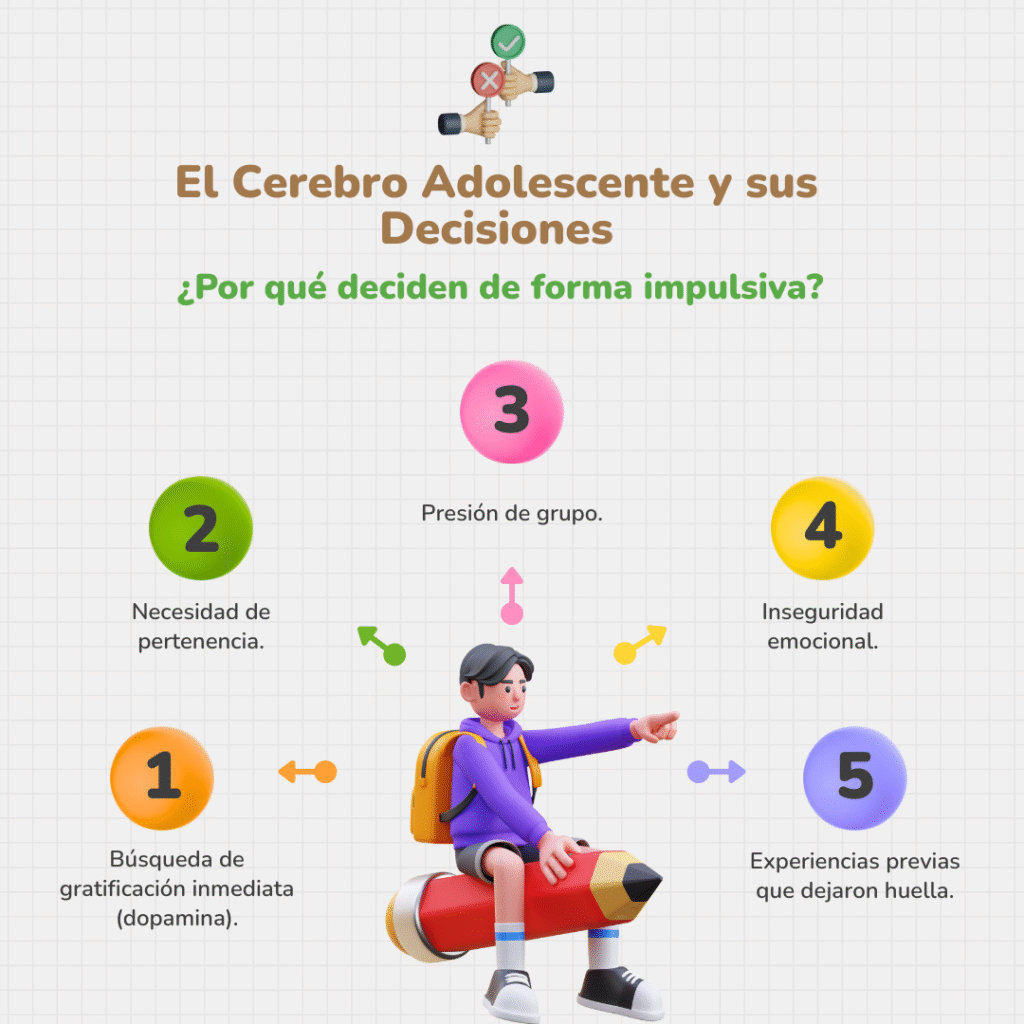 El cerebro adolescente y sus reacciones
